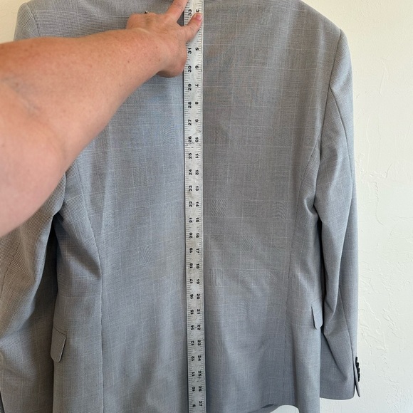 Express Light Gray Men's/Teen Boy Slim Lightweight Dressy Blazer Sz 36S - Picture 10 of 12